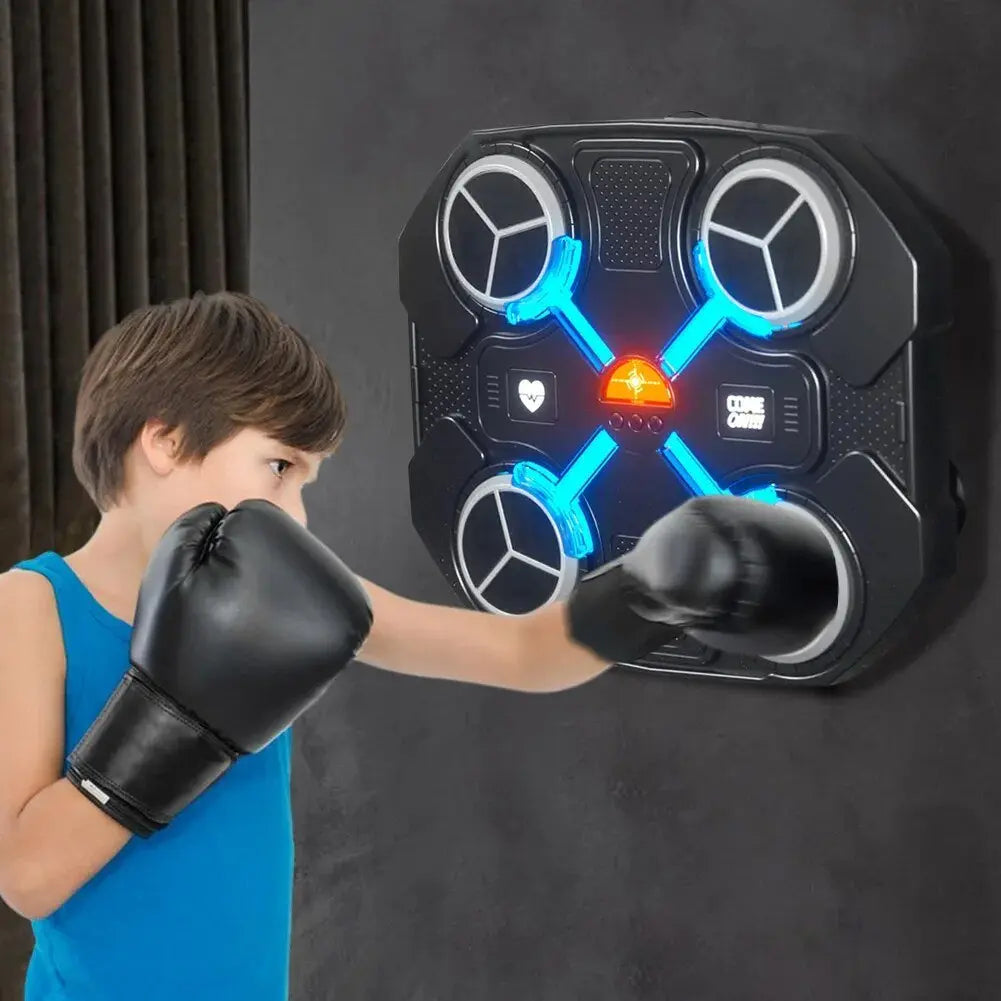 Intelligent Music Boxing Trainer Electronic Boxing Practice Wall Target Boxing Machine Home Wall Hanging Sanda Sandbag for Kids Emira Mart